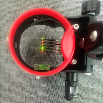0.019 mm/5 pins Minutters Justering Bueskydning Compound Bue Seværdigheder Laser LED-Lys Lyser Optisk Fiber Optik Micro Syn på Jagt 3