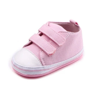 0-18M baby sko piger lærred hook & loop baby dreng sko nyfødte baby sko mokkasiner sneaker shoes de recien nacido F24 0