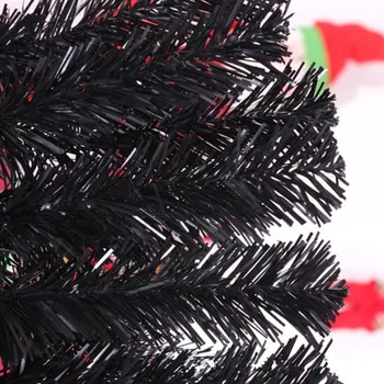 0,6 m / 60cm sort juletræ nytår gaver Jul home office desktop-dekorationer 0