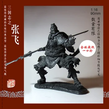 1/16 Harpiks Kits Romance Of The Three Kingdoms Harpiks Soldat Passer til Ultra-fine Elementer Self-assembled Zhang Fei 2