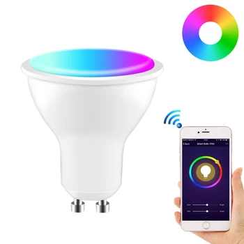 1/2/3/4/5 PC ' Gu10 WIFI Smart LED Pære Spotlight RGB Lampen APP Control Smart Home Arbejde Med Alexa, Google Startside 85-265V 2