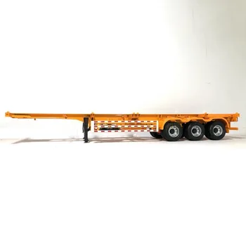 1/24 container skelet tilbehør semi-trailer model legering skelet trailer transport køretøj model værktøj vis gave samling 3