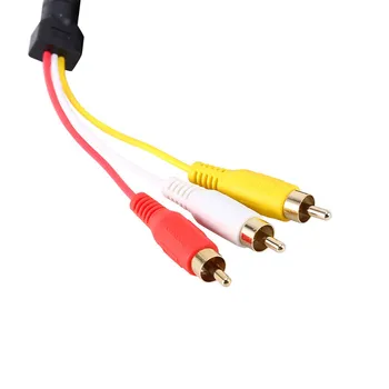 1,5 m 5ft HDMI han til 3 RCA Male 1080P Video, Lyd AV-Komponent Adapter Kabel 3RCA Coaxial Aux Converter Kabler Ledningen Wire Line 0