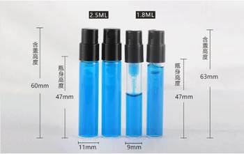 1,5 ml 1,8 ml Glas Trial Pack Parfume Snap Flaske Prøve Spray Flaske til Genopfyldning Fragrance Atomizer Parfume Flaske 500pcs/MASSE 5