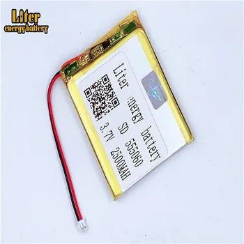 1,5 MM 2pin stik 555060 2500mah 3,7 V e-bøger GPS PDA Bil optager Li-polymer batteri LiPo batteri 1