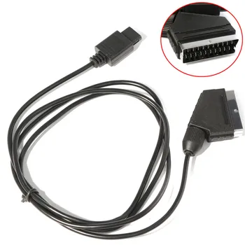 1,8 m PVC RGB Scart Video AV Kabel Ledning Føre Til NTSC-Super Nintendo N64 NGC SNES 2