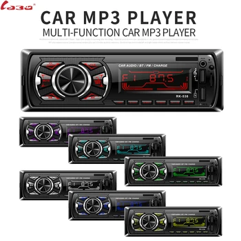 1 Din Bluetooth Car-Radio, MP3-Afspiller Bil Audio Stereo Bluetooth Stereo Radio 12V FM AUX Håndfri Opkald SWC-Remme Autoradio 2