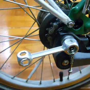 1 STK 10 i 1 Legering Dog Bone Form Cykel Sekskantede Skruenøgle Bærbart Værktøj Holdbart Og Praktisk håndværktøj Til Brompton-Cykel 0