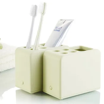 1 STK Plast tandbørsteholder Tandpasta Storage Rack tandbørste Dispenser Badeværelse Arrangør Tilbehør Værktøjer N1102 4