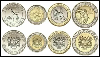 1 Sæt 5 Kenya Stykker Afrika mønter Nye originale mønt UNC-Erindringsmønt edition ægte 17140