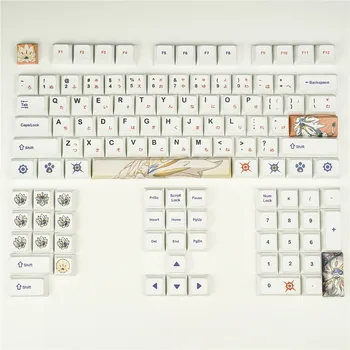 1 sæt XDA profil PBT-dye sublimation-tasten caps for MX skifte mekanisk tastatur Japansk keycap for GK61/64/84/96/104 0