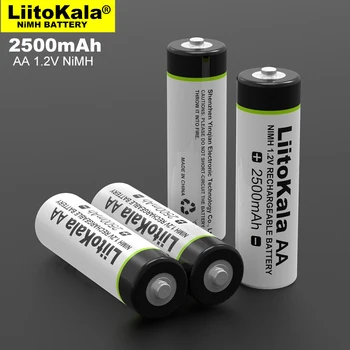 10-50STK Oprindelige Liitokala 1,2 V AA 2500mAh Ni-MH Genopladeligt batteri aa for Temperatur pistol fjernbetjening, mus toy batterier