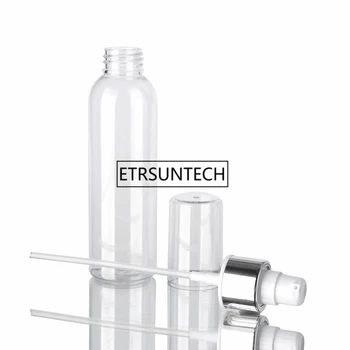 100 ml PET Lotion Flaske med hvid Plast Pumpe hvid klar kosmetiske spray flaske til flydende F1437 1
