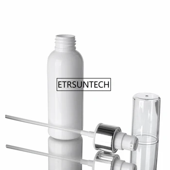100 ml PET Lotion Flaske med hvid Plast Pumpe hvid klar kosmetiske spray flaske til flydende F1437 2