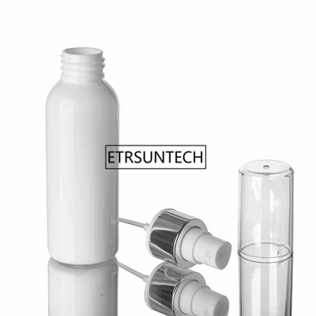 100 ml PET Lotion Flaske med hvid Plast Pumpe hvid klar kosmetiske spray flaske til flydende F1437 4