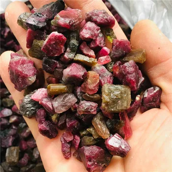 100g naturlige Farve tourmali sten og mineraler reiki healing krystal rå ædelsten prøven til fremstilling af smykker 0
