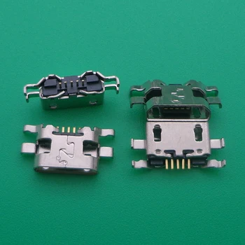 100pcs Mikro-USB-5pin mini-Stik Mobil-Opladning port Til Motorola Moto C Plus XT1723 XT1724 Reparation udskiftning 1
