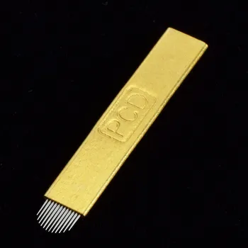 100pcs U 12pin Microblading Nåle Skiver Para Tebori Agujas Microblading 12 pins U-Form Balde Permanent Makeup Nåle 2