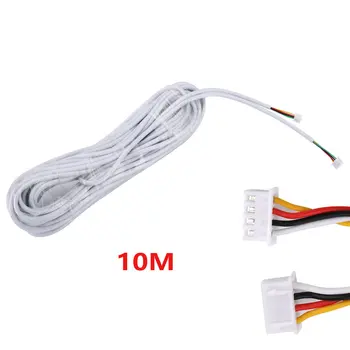 10M 2.54*4P 4-leder kabel til video intercom Farve Video Dør Telefon dørklokken kablede Intercom-kabel 1
