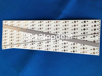 10stk 30CM x 1CM Aluminium PCB Kredsløb til 12 x 1w,3w,5w LED i Serien 4