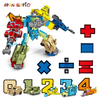 10STK Action Figur Transformation Antal Robot Legetøj, byggeklodser, Deformation Lomme Morphers Pædagogisk Legetøj for Børn 0