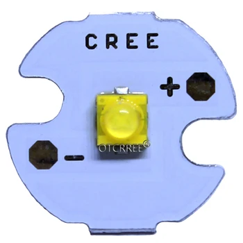 10stk Cree XTE LED XT-E 1-5W LED Emitter Neutral Hvid 4000-4500K, Kold Hvid 6500-7000K LED med 20MM PCB 2