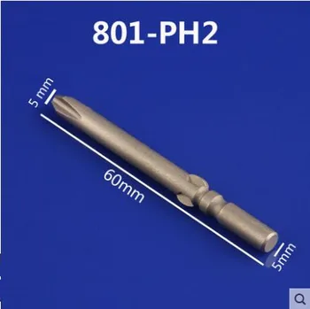 10stk/masse Dia. 5 mm længde 60 mm S2 Stærke magnetiske 801 Elektrisk skruetrækker Phillips Elektrisk skruetrækker Gratis fragt 4