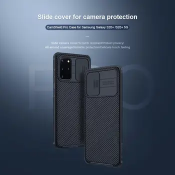 10stk/masse Engros Nillkin CamShield pro taske Til Samsung Galaxy S20+/S20+ 5G tilfælde slide cover til kamera beskyttelse sag 3444