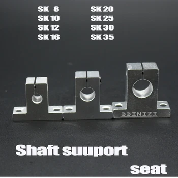 10stk/masse Gratis Fragt SK8 SK10 SK12 SK16 SK20 SK25 SH8A lineære lejet jernbane aksel støtte XYZ Tabel CNC Router 3D-printer Del
