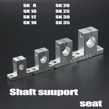 10stk/masse Gratis Fragt SK8 SK10 SK12 SK16 SK20 SK25 SH8A lineære lejet jernbane aksel støtte XYZ Tabel CNC Router 3D-printer Del 1