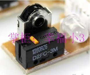 10stk/masse Ægte Omron mus micro switch omron D2FC-3M gul prik museknap Lavet i Kina