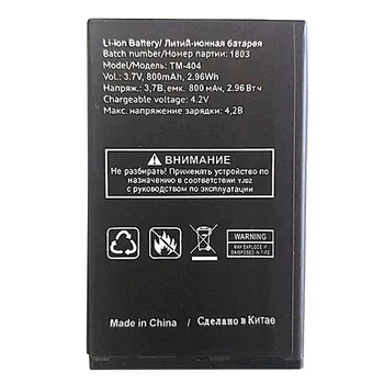 10stk Nye høj kvalitet TM-404 800mAh batteri til Texet TM-404 Mobiltelefon Batteri 0