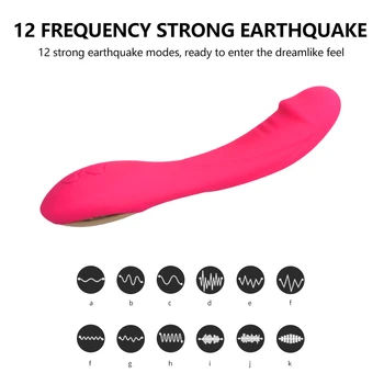 12 modes real dildo Vibrator til Kvinder G Spot Suge Klitoris Stimulator Erotisk Sex Legetøj til Kvinder, Kvindelige Køn Produkter