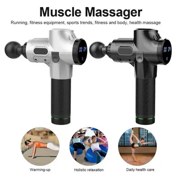 1200-3300r/min Elektrisk Muscle Massager Terapi Fascia Massage Pistol Dybe Vibrationer Muskel Afslapning, Fitness-Udstyr med Taske 9 5