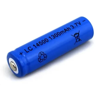 12pcs/meget Stor kapacitet 14500 batteri 3,7 V 1300mAh genopladeligt lithium-batteri til batteri lommelygte 1