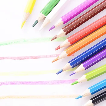 12pcs /Set Candy Solid Farve Blyant Standard Skriver Tegning Træ-Blyant Skole Levering Papirvarer 2