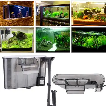 12W Akvarium Fisk Tank Filter Mini Eksternt Filter Ekstern Filter, Vand Pumpe Vand Filter Bomuld 5