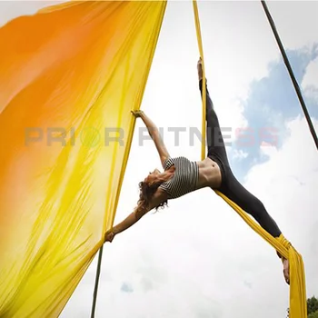 12Yards/11m Flyve Premium-Antenne Silke til hjemmet Yoga Ombre Slynge Udvidelse Stropper Antigravity Antenne Yoga Swing 28989