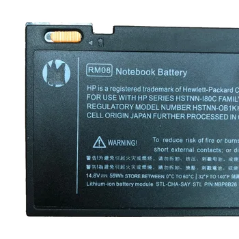 14.8 V 59Wh/3980MAH RM08 NYE ORIGINALE Laptop Batteri RM08 For Hp Envy 14 HSTNN-I80C HSTNN-OB1K HSTNN-XB1S HSTNN-XB1K 592910-351 0