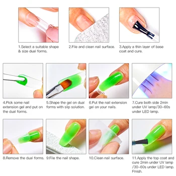 15 ml Akryl Farve Søm Udvidelse bygherre UV Gel Kit Sæt UV-Bygning Jelly Neglen Gel Polish Finger Nail Art Manicure Sæt Værktøjer