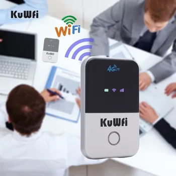 150Mbps Bærbare LTE Wifi-Router, 3G, 4G Trådløse Router Mobile Wifi Hotspot Med SIM-Kort Slot, Intelligent Display For at Rejse 2000mAH 0