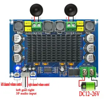 150W*2 TPA3116 D2 Dual-channel Stereo High Power Digital Audio Forstærker Bord med TL074C OPAMP 1