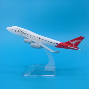 16cm Australien Qantas Airlines Boeing 747 Metal Fly Model Støbt Qantas B747 Fly Model 1:400 Dekoration Gave Legetøj 2
