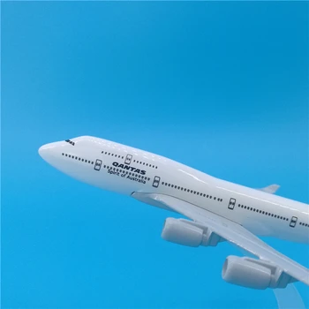 16cm Australien Qantas Airlines Boeing 747 Metal Fly Model Støbt Qantas B747 Fly Model 1:400 Dekoration Gave Legetøj 3