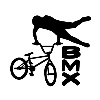 17*14.9 cm BMX Cykel Decal Cykel Trick Vindue Klistermærke Bil Indretning Smukke Og Seje Klistermærker til bil tilbehør 0