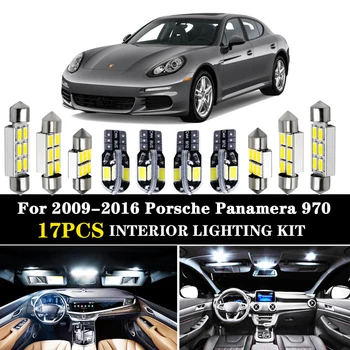 17X Hvid Canbus led Bil indvendigt lys Pakke Kit for Porsche Panamera 970 4 S D 4S-Turbo S GTS S E-Hybrid (2009-2016) 0