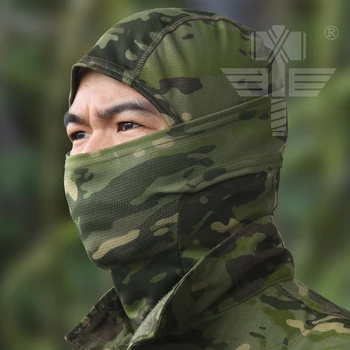 18 Style Multicam-Camouflage CP Stramme Elefanthue Taktiske Airsoft Militær Hær Paintball Hjelm Liner Full Face-Maske Vindtæt 0