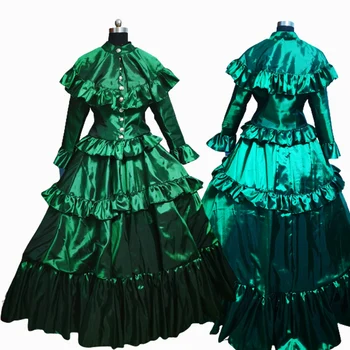 18 Århundrede borgerkrig Southern Belle Kjole aften Kjole/Victoriansk Lolita kjoler/kjole scarlett US6-26 SC-1024 2