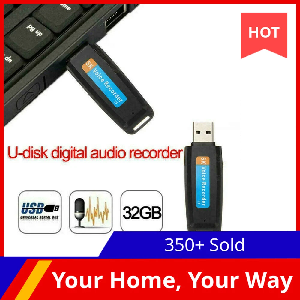 U-Disk o Digital Voice Recorder Pen Oplader, USB-Flash-Drev på Op til 32 gb Mini-SD-TF Høj Kvalitet 0