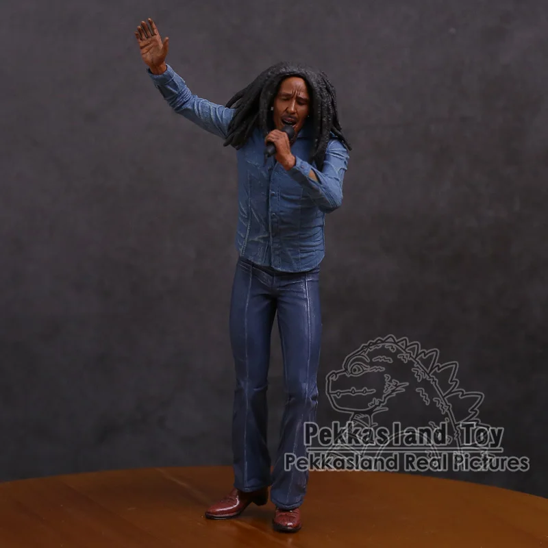 Bob Marley Musik Legender Jamaica Sanger & Mikrofon PVC-Action Figur Collectible Model Toy 18cm 0